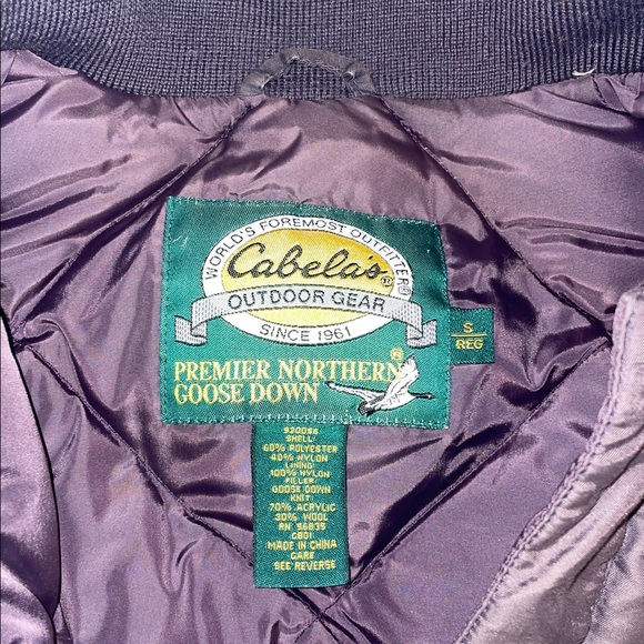 Cabela’s | Vintage Down Filled Bomber Jacket - Picture 3 of 6